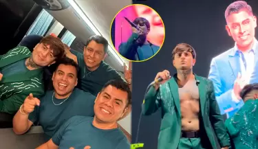 Diealis se sube al escenario con Orquesta Candela y canta "Sin Testigos" en pleno concierto.