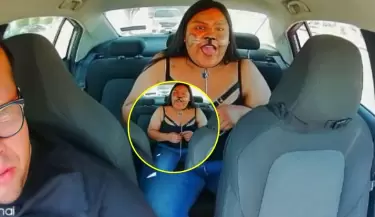 Mujer que asegura ser "therian" es retirada de taxi tras advertencia del conductor.