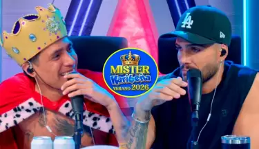 Gerardo Pe celebra que gan� el Mister Karibe�a Verano 2026