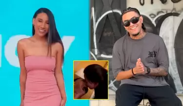 Samahara Lobat�n y Youna sorprenden con beso en live desde EE.UU.