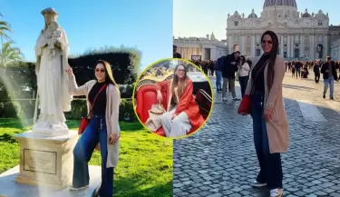 Melissa Klug comparte emotivo mensaje desde el Vaticano tras dif�ciles momentos familiares.