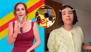 Janet Barboza arremete contra Valentino Palacios tras pelea callejera con una mujer.