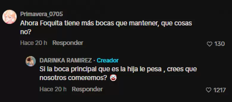 Darinka Ram�rez encara a usuaria.