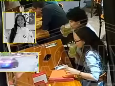 C�maras captan a Adri�n Villar cenando con Francesca Montenegro antes del fatal accidente de Lizeth Marzano.