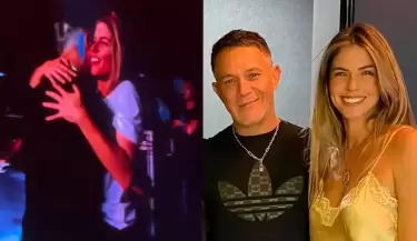 Alejandro Sanz abraza a Stephanie Cayo en pleno show y desata rumores de romance.