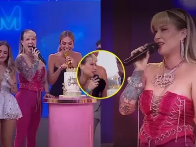 Leslie Shaw sorprende con peculiar deseo de cumplea�os en plena promoci�n del tema 'Choque y fuga' con Papill�n.