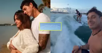 Pamela Franco y Christian Cueva sorprenden al hacer reto viral en medio de la pol�mica.