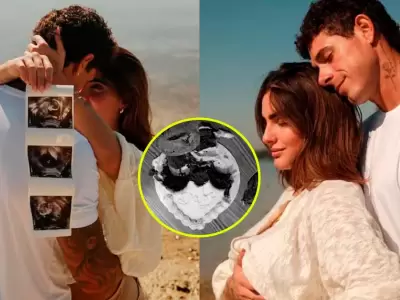 Hugo Garc�a e Isabella Ladera realizan revelaci�n de sexo de su beb�