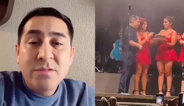 Edwin Guerrero enciende las redes tras su reacci�n ante celebraci�n de su cumplea�os en pleno show de Coraz�n Serrano.