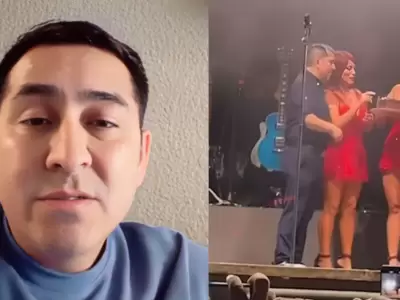 Edwin Guerrero enciende las redes tras su reacci�n ante celebraci�n de su cumplea�os en pleno show de Coraz�n Serrano.