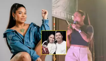 Masiel M�laga deja entrever ruptura con 'Churrito' Hinostroza.