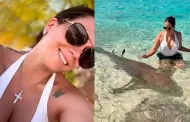 Melissa Klug sorprende al nadar con tiburones en Maldivas: "Sin miedo, la vida se vive as�"