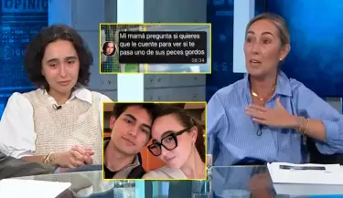Mam� de Francesca Montenegro aclara pol�mica frase "peces gordos" en chats filtrados.