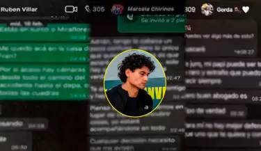 Filtran chats de Adri�n Villar con sus padres y Francesca Montenegro tras el atropello.