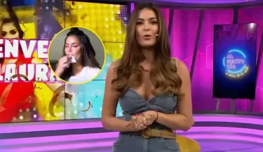 Laura Spoya reaparece y admite que contin�a con diente fracturado tras fuerte choque.