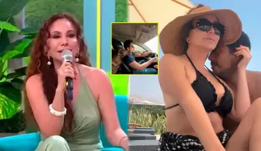 Janet Barboza es encarada en vivo por fotos con misterioso gal�n.