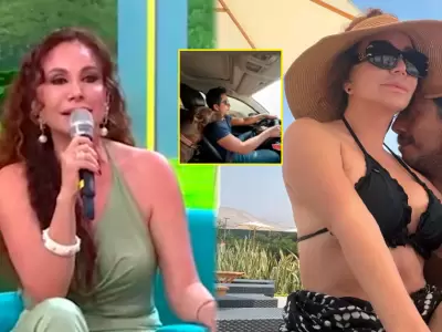 Janet Barboza es encarada en vivo por fotos con misterioso gal�n.