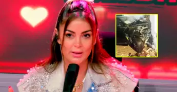 Stephany Cayo y Alejandro Sanz protagonizan tierno beso.