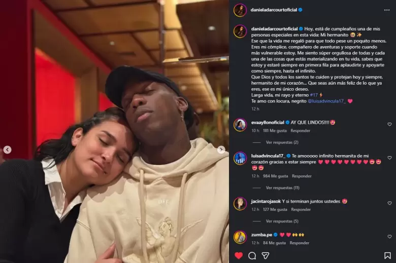 Luis Advícula responde que también ama a Daniela Darcourt. (Captura de pantalla)