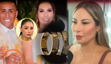 Pamela L�pez asegura que anillos que mostr� Christian Cueva en redes ser�an los de su matrimonio.