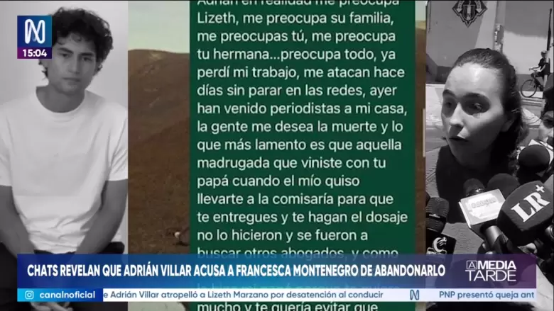 Adri�n Villar acusa abandono de su expareja tras accidente.