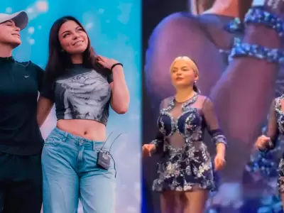 Briela Cirilo y Cielo Fern�ndez se vuelven virales por su baile en pleno show.