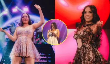 Fan sorprende a Kiara Lozano con inesperado obsequio en pleno show de Coraz�n Serrano.