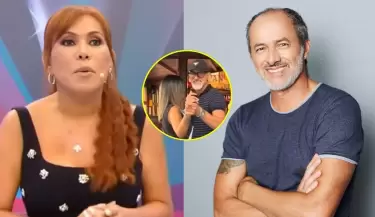 Magaly Medina reacciona a las 'aventuras' de soltero de Carlos Alc�ntara.