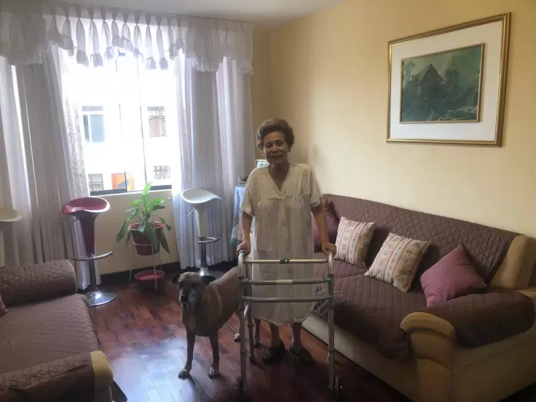 Irma Maury y el accidente que tuvo hace un a�o.