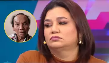 Monserrat Seminario asada con hijo de Melcochita