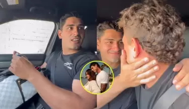 Hugo Garc�a muestra la reacci�n de su hermano al enterarse que ser� pap� con Isabella Ladera.