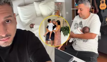 Ricardo Mendoza feliz por su primer hijo