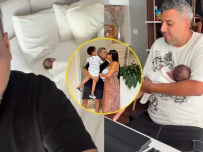 Ricardo Mendoza feliz por su primer hijo