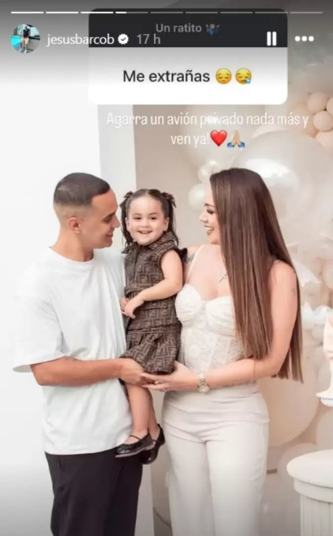 Jesús Barco le pide a Melissa Klug que regrese a Perú