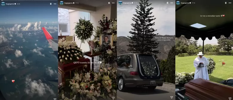 Hugo Garc�a viaj� para el velorio y entierro de su abuela. (Instagram)