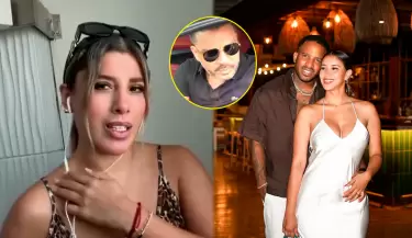 Yahaira Plasencia reacciona cuando le mencionan a Farf�n y Xiomy en pregunta sobre Luis Fernando.