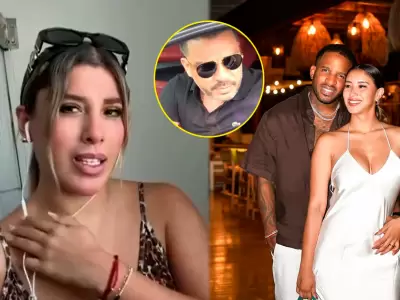 Yahaira Plasencia reacciona cuando le mencionan a Farf�n y Xiomy en pregunta sobre Luis Fernando.