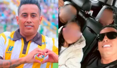 Christian Cueva reaparece con sus tres hijos en redes