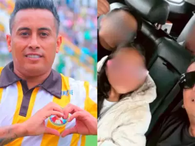 Christian Cueva reaparece con sus tres hijos en redes