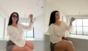 Ros�ngela Espinoza presume su nuevo departamento frente al mar.