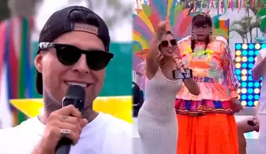 Paul Michael sorprende al jurar fidelidad a Pamela L�pez en TV.