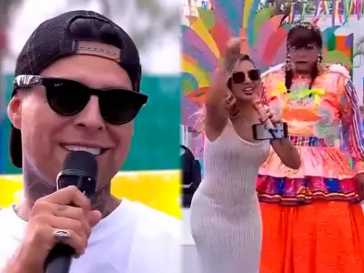 Paul Michael sorprende al jurar fidelidad a Pamela L�pez en TV.