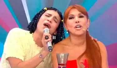 Valentino Palacios canta "La Borrachita" y Magaly Medina le advierte