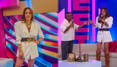 Cathy S�enz se luce como conductora de Est�s en Todas tras vencer el c�ncer.