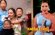 Pamela L�pez conmovida porque estar� alejada de sus tres hijos: "Los voy a extra�ar infinito"