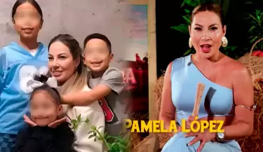 Pamela L�pez conmovida porque estar� alejada de sus tres hijos