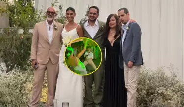 Carlos Alc�ntara y Jossie Lindley reaparecen en boda de su hijo.