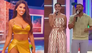 Xiomy Kanashiro sorprende con tajante reacci�n tras broma sobre Yahaira Plasencia en vivo.