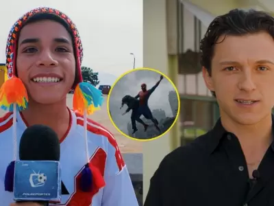 Tom Holland incluye a Per� en estreno de 'Spider-Man: Un nuevo d�a' y causa furor.