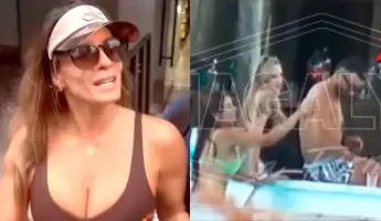 Laura Spoya sali� a defender a Mario Irivarren tras ampay en Argentina